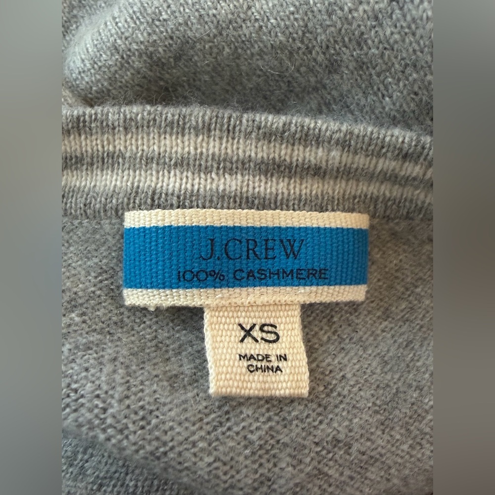 J. Crew Short Sleeve Cashmere Nautical Ship Embroidery T-Shirt Tee Shirt Top - Picture 2 of 13
